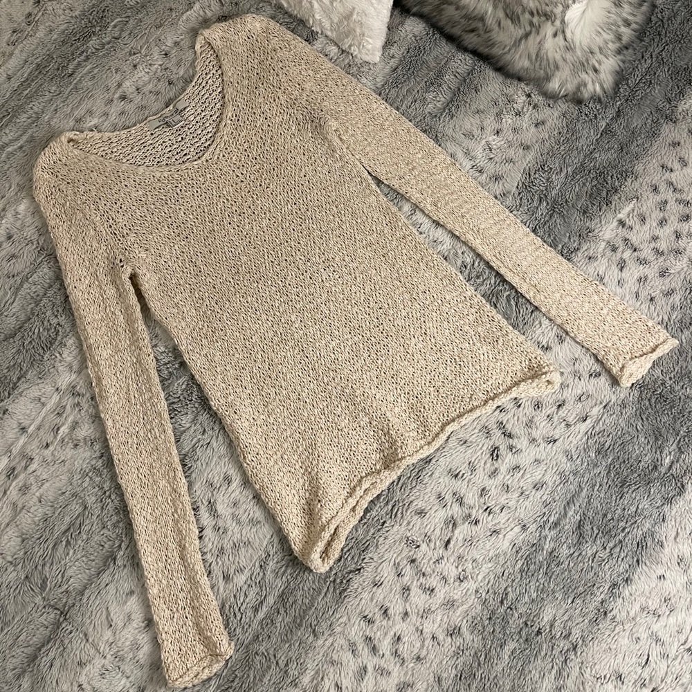 Forever 21 Cream Sparkle Sweater